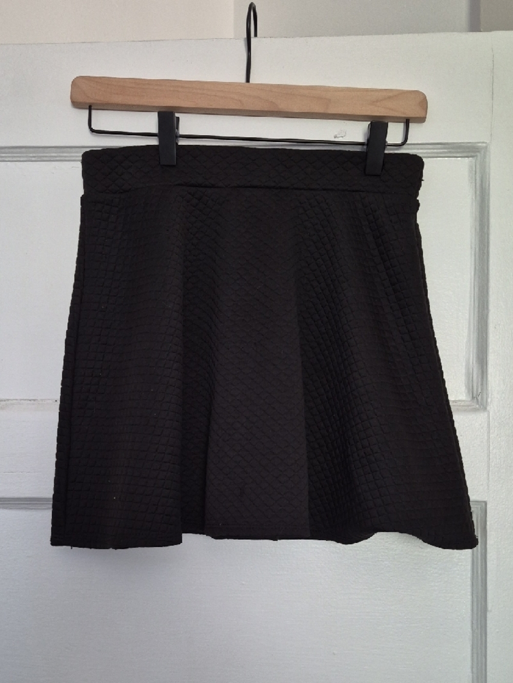 Joe B Black Quilted Black Mini Skirt Flirty Y2K Festival Small